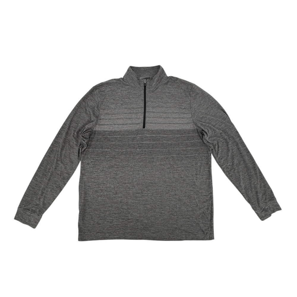 PGA Tour Gray 1/4 Zip Golf Pullover Long Sleeve Shirt Size Large Men’s